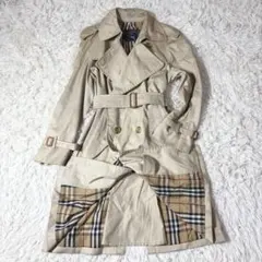 バーバリー　トレンチコート　ベルト付き　ヴィンテージ　ベージュ　ノバチェック