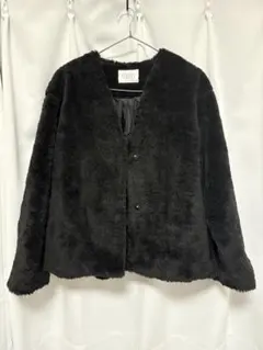 黒 ボアジャケット