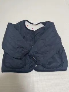 petit main ネイビー キルティングジャケット 100