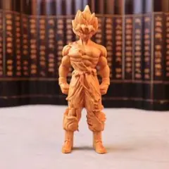 ドラゴンボール 孫悟空 フィギュア 木彫り風 孫悟空 スーパーサイヤ人 フィギュア 木製彫刻 ドラゴンボール 飾り