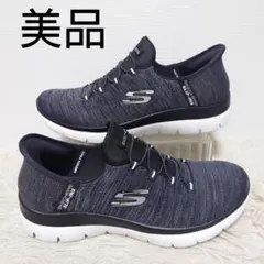 美品 SKECHERS SLIP-INS スニーカー 靴 24cm レディース