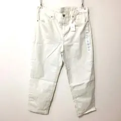 UNIQLO ユニクロ　デニム　ホワイト リラックスフィット　アンクル丈