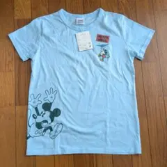 Disney Fantasy Shop ミッキー Tシャツ 水色 S