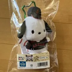 新品　サンリオ　侍ジャパン　タイトーくじC賞　カラビナ付きマスコット ポチャッコ