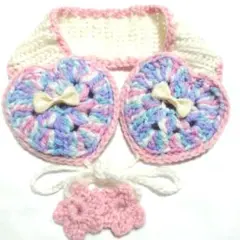 ハート型パステルイヤーマフ