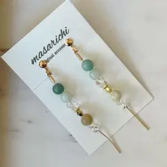 【クリップ イヤリング 】2点目-100円 ピアス 変更可 天然石 華奢チェーン