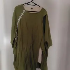チャイハネ購入　刺繍入り 半袖チュニックのサムネイル