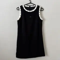 MARYQUANT LONDON ブラック　ノースリーブ　カットソー　ワンピース