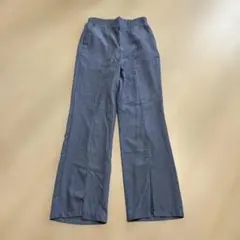 くすみブルー フレアパンツ Mサイズのサムネイル