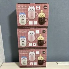 【新品・匿名配送】ちいかわ チルタイム蓋付きマグカップ 全3種セット