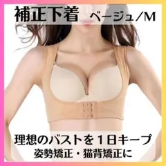 バストアップリフター M ベージュ 猫背矯正 バストメイク プリンセスアーチ