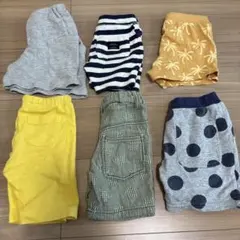 90 男の子　パンツ　ハーフパンツ　夏服　子供服　保育園着　まとめ売り