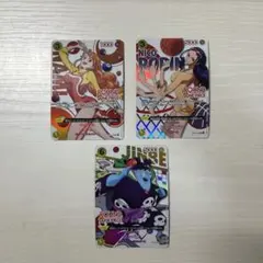 ワンピースカード ラウンドワンプロモ ナミ チョッパー ジンベエ