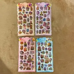 【新品】KPOPガールズ デーモン・ハンターズ ぷっくりシール 4シートセット①