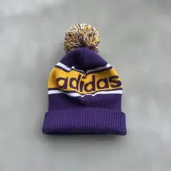 00s adidas archiveボンボンニット帽Y2K tech シティ