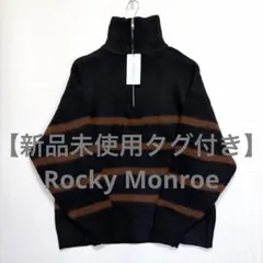 【Rocky Monroeニット】ロッキーモンロー＊ボーダ柄ーセーター＊メンズM