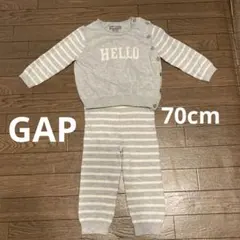 美品　70cm 6-12ヶ月　baby gap セーター　HELLOセット