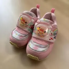 アンパンマン ピンク ベビーシューズ　14センチ　保育園　ムーンスター