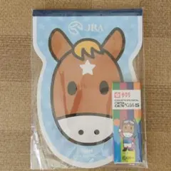JRA ターフィー メモ帳、クーピーペンシル5 サクラクレパスセット