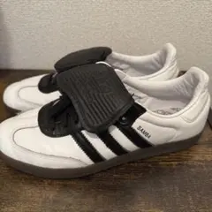 adidas Samba ホワイト/ブラック ベルクロ付き