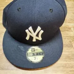 New Era 59FIFTY ブラック NYキャップ 7 1/2