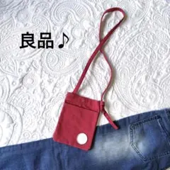 【ショルダーバッグ サコッシュ ポシェット】しっかりした作り❣️ワッペンもおしゃれ