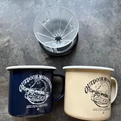 OUTDOOR MONSTER マグカップ 2個セット　コーヒードリッパー付きのサムネイル