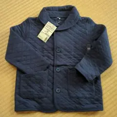 MUJI キルティングジャケット ネイビー 100