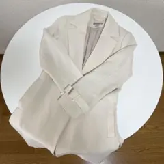 H&M トレンチコート　スプリングコート　ベージュ　ウェストベルト付き　32