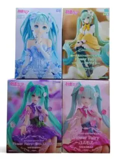 初音ミク ぬーどるストッパー Flower シリーズ 4個セットまとめ売り 新品
