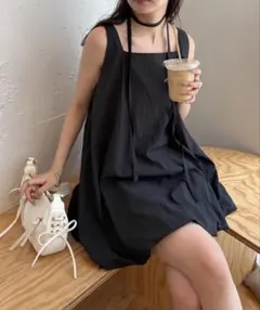 mystic　バルーンミニジャンスカ　ブラック