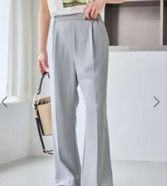 ロペピクニック☆美フレアカラーパンツ　サックスL