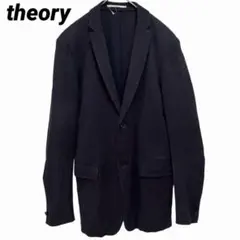 セオリー リネン混 テーラードジャケット ネイビー 38 Mサイズ theoryのサムネイル
