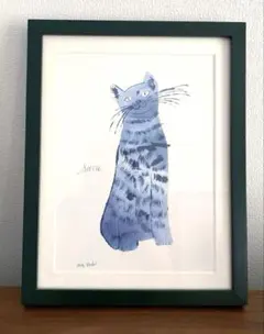 アンディ・ウォーホル、猫、超希少画集画、新品額装付、状態良好