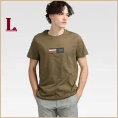 ICON INSERT TEE ロゴ刺繍 カーキ Mサイズ - メルカリ