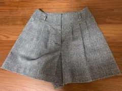 【美品】NOLLEY'S チェック柄 プリーツショートパンツ 38