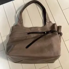 ゲンテン　レザー ハンドバッグ ブラウンのサムネイル