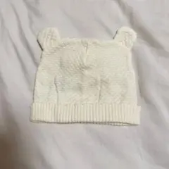 《新品未使用品》ベビー帽子 耳付き 40-42cm