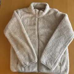 《美品》UNIQLO ユニクロ 150cm フリースジャケット ベージュ