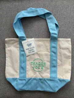 限定値下 トレーダージョーズ ミニトート パステルブルー TraderJoe's