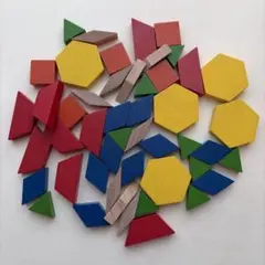 【チャイルドアイズ パターンブロック】48個セット 木製 小学校受験 バラ売り3のサムネイル