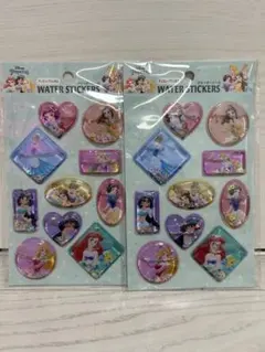ディズニープリンセス ウォーターシール 2枚セット
