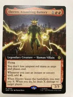 MTG　英語　拡張　襲い来る電池、エレクトロ　スパイダーマン　SPM