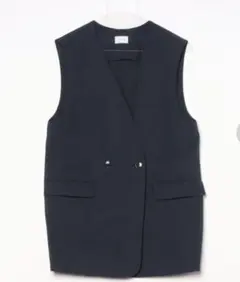 値下！！美品‼︎ダークネイビー ベスト ジレ