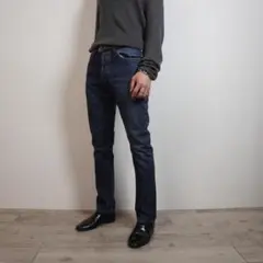 VALENTINO スタッズデニムジーンズパンツ ボタンフライ 青/RW108のサムネイル