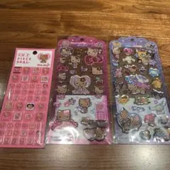 日焼けキティ　日焼けサンリオ　タイルシール　ドロップジェリーシール