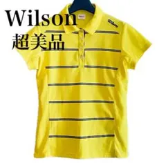 【超美品】Wilson半袖ポロシャツ イエロー テニスウェア バドミントンウェア