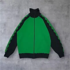 【超希少】70sデサント製KIRYUトラックジャケットMヴィンテージ緑黒 古着のサムネイル