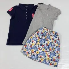 Ralph Lauren ポロシャツ Tシャツ スカート3点セット 115〜