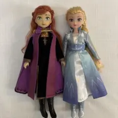 Disney Frozen アナと雪の女王　2 アナ エルサ 2体